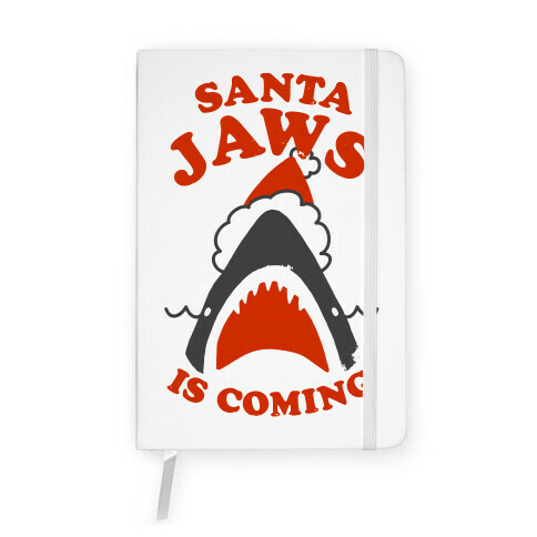 Santa Jaws Is Coming Notebook
