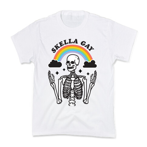 Skella Gay Skeleton Kids T-Shirt
