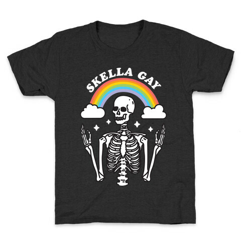 Skella Gay Skeleton Kids T-Shirt