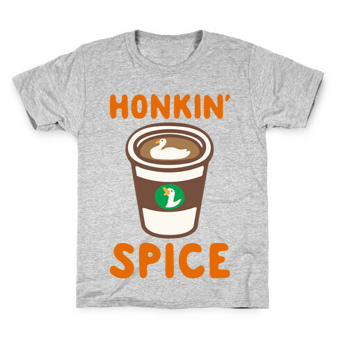 Honkin' Spice Parody White Print Kids T-Shirt
