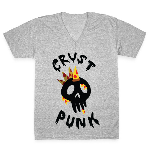 Crust Punk V-Neck Tee Shirt