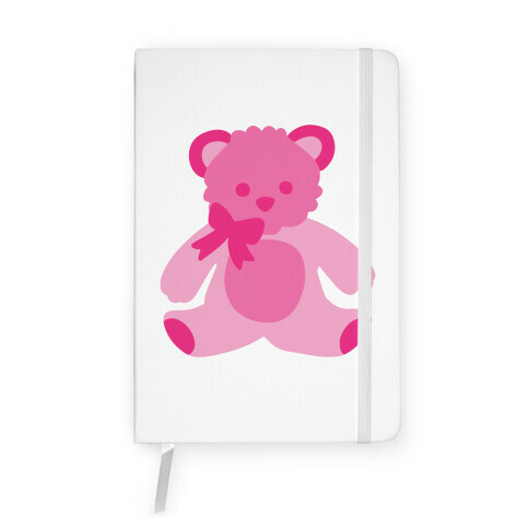 Pink Bear Plushie Notebook