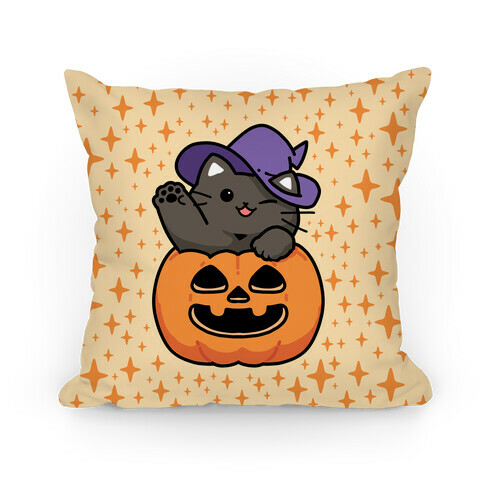 Cute Halloween Cat Pillow