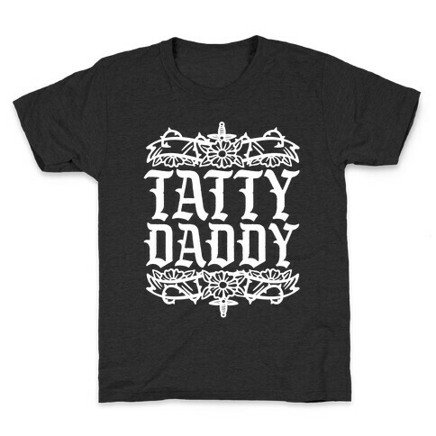 Tatty Daddy White Print Kids T-Shirt