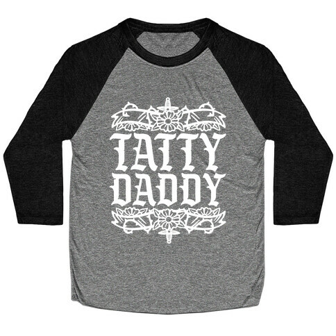 Tatty Daddy White Print Baseball Tee