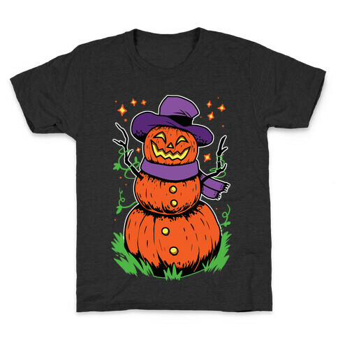 Pumpkin Snowman Kids T-Shirt