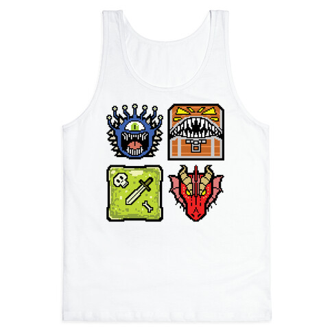 Pixel DnD Monsters Tank Top