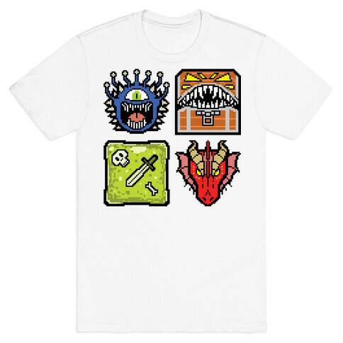 Pixel DnD Monsters T-Shirt