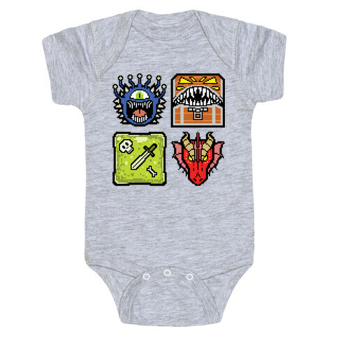 Pixel DnD Monsters Baby One-Piece