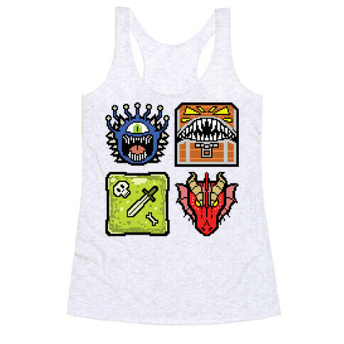 Pixel DnD Monsters Racerback Tank Top