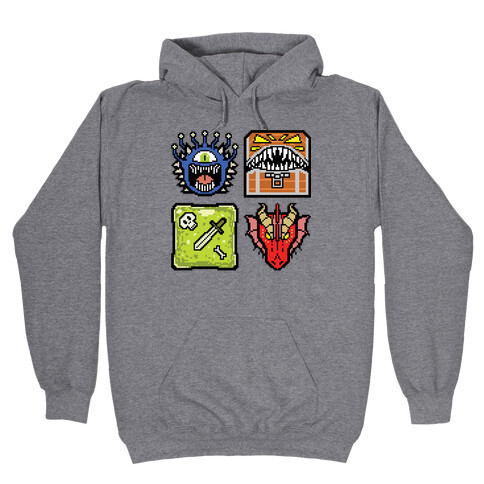 Pixel DnD Monsters Hooded Sweatshirt