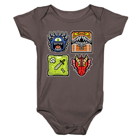 Pixel DnD Monsters Baby One-Piece