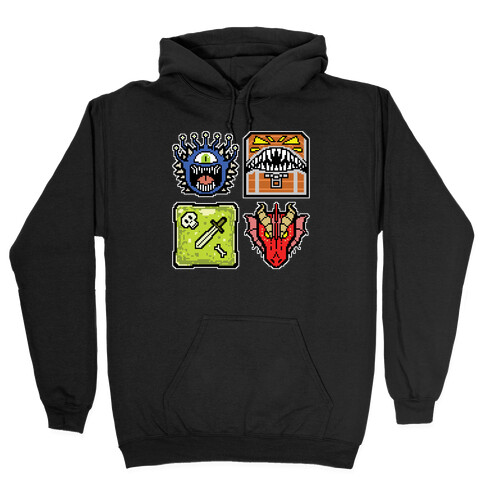 Pixel DnD Monsters Hooded Sweatshirt