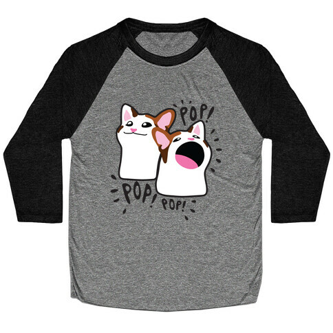 Pop Cat Baseball Tee