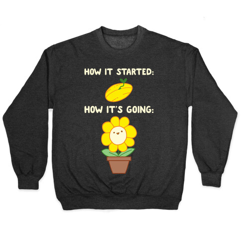 How It Started and How It's Going Flower Pullover