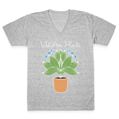 Wet Ass Plants WAP Parody V-Neck Tee Shirt
