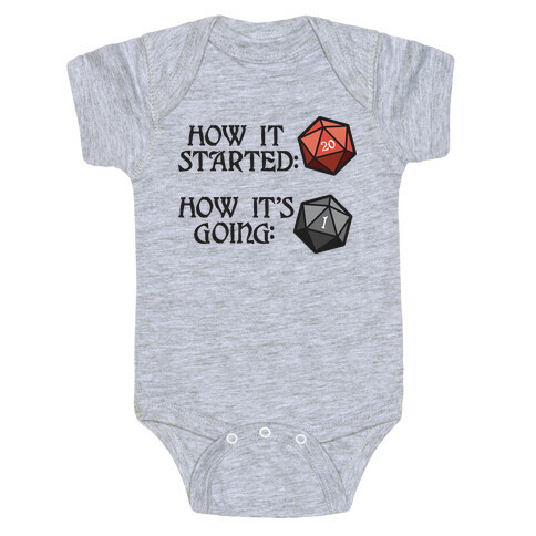 How It Started How It's Going DnD Baby One-Piece