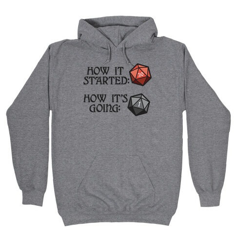 How It Started How It's Going DnD Hooded Sweatshirt