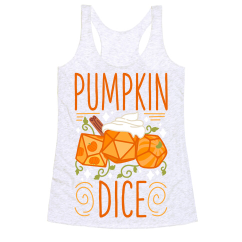 Pumpkin Dice Racerback Tank Top