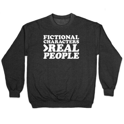 Fictional Characters > Real People White Print Pullover