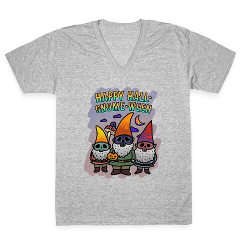 Coloring Book Gnome V-Neck Tee Shirt