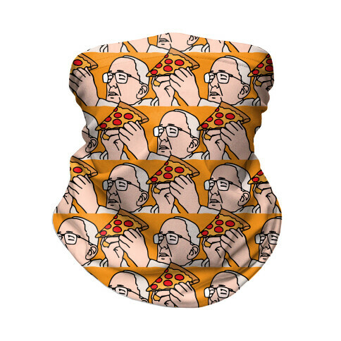 Pizza Pope Meme Pattern Parody Neck Gaiter