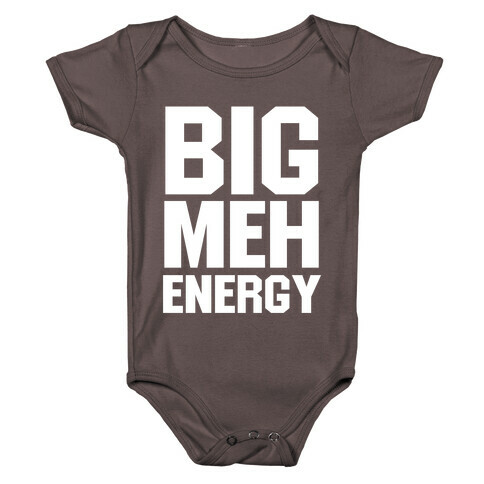 Big Meh Energy Baby One-Piece