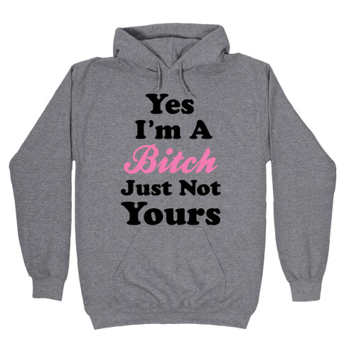 Yes I'm A Bitch Hooded Sweatshirt