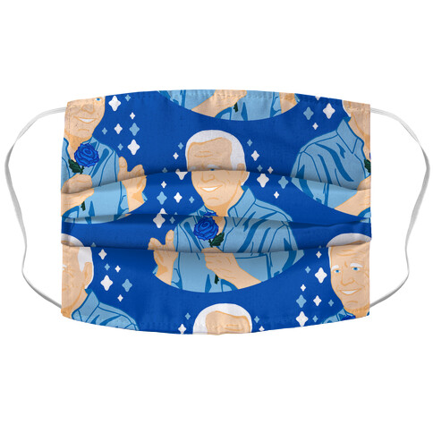 Blue Rose Biden Pattern Accordion Face Mask