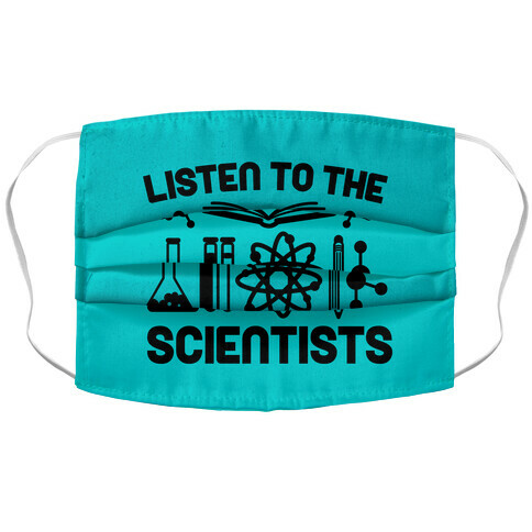 Listen To The Scientists Accordion Face Mask