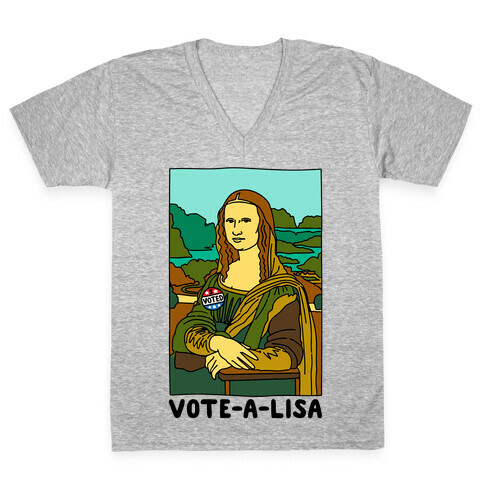 Vote-A-Lisa  V-Neck Tee Shirt