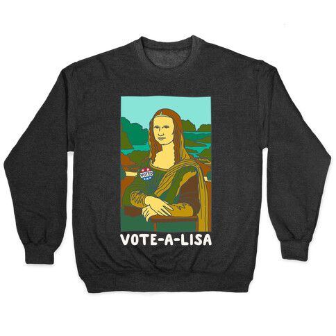 Vote-A-Lisa White Print Pullover