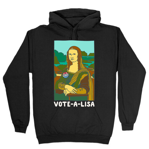 Vote-A-Lisa White Print Hooded Sweatshirt