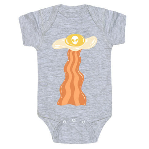 Bacon and Egg UFO Abduction  Baby One-Piece