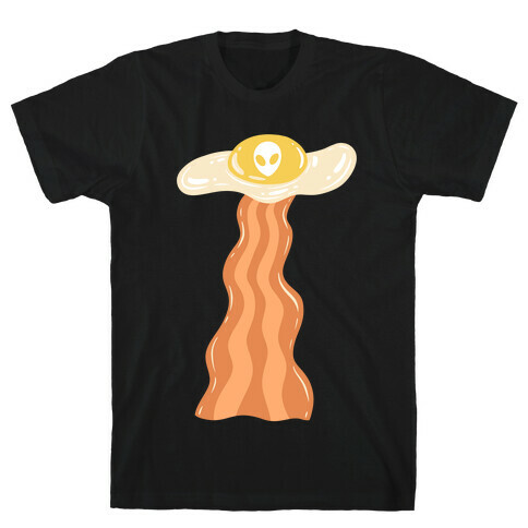 Bacon and Egg UFO Abduction T-Shirt