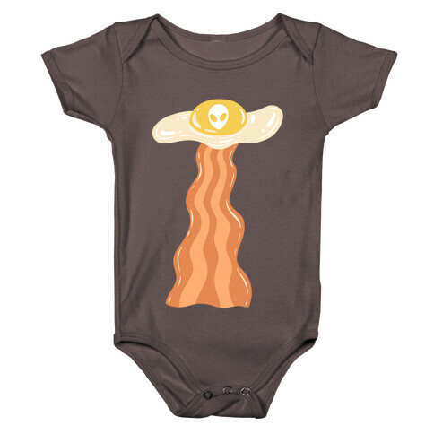 Bacon and Egg UFO Abduction Baby One-Piece