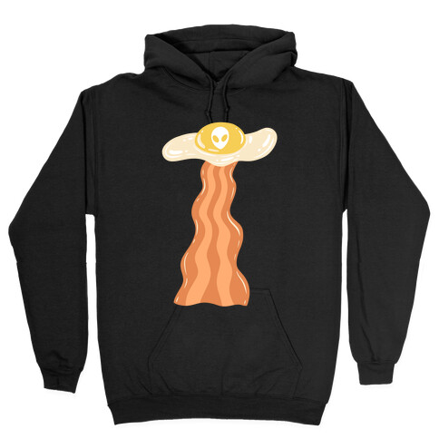 Bacon and Egg UFO Abduction Hooded Sweatshirt