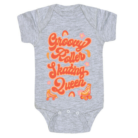 Groovy Roller Skating Queen Baby One-Piece