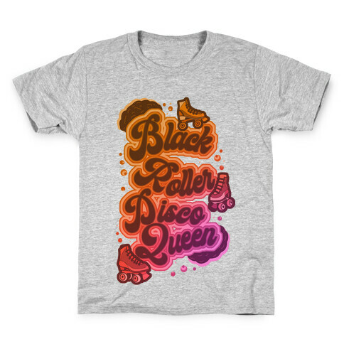 Black Roller Disco Queen Kids T-Shirt