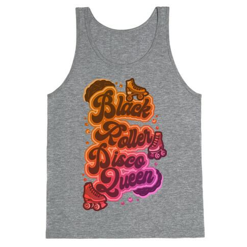 Black Roller Disco Queen Tank Top