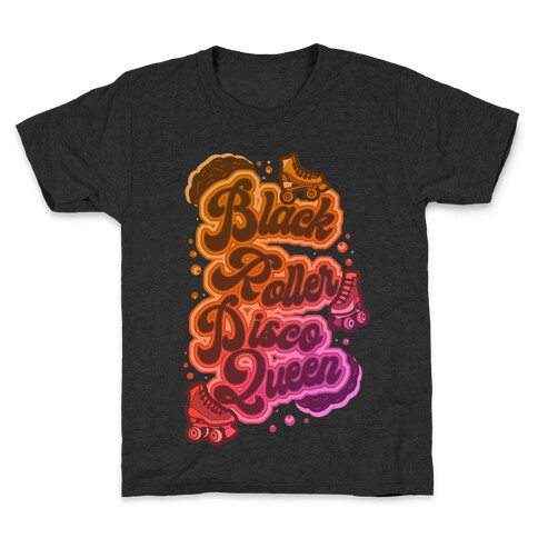 Black Roller Disco Queen Kids T-Shirt