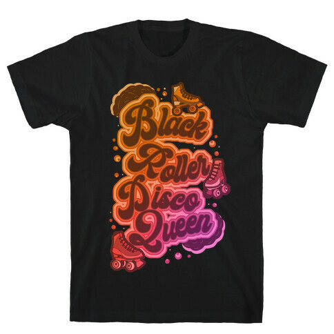 Black Roller Disco Queen T-Shirt