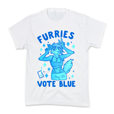 Furries Vote Blue Kids T-Shirt