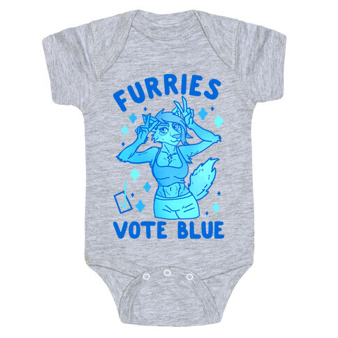 Furries Vote Blue Baby One-Piece