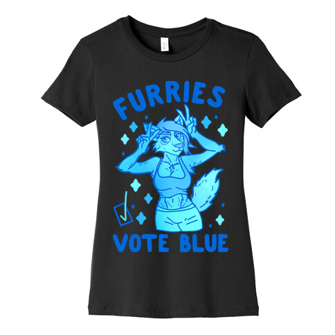 Furries Vote Blue Womens T-Shirt