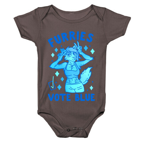 Furries Vote Blue Baby One-Piece