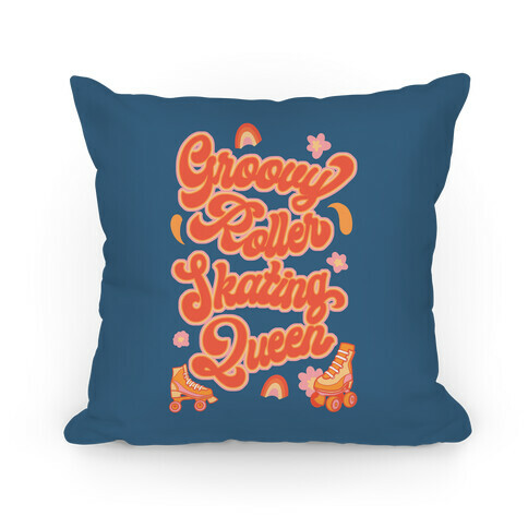 Groovy Roller Skating Queen Pillow