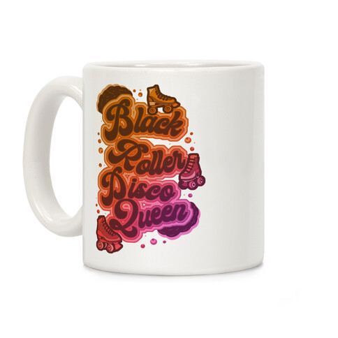 Black Roller Disco Queen Coffee Mug