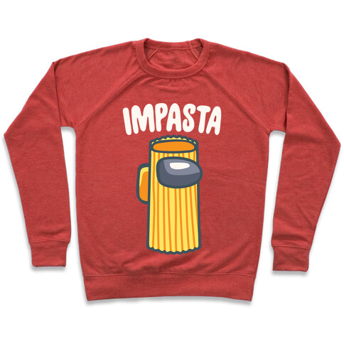 Impasta Parody White Print Pullover