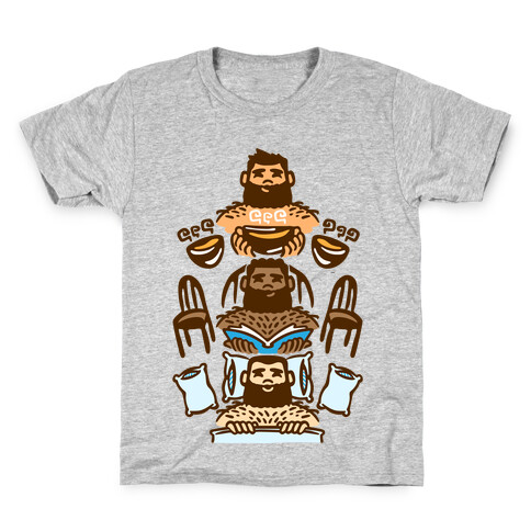 The 3 Bears White Print Kids T-Shirt